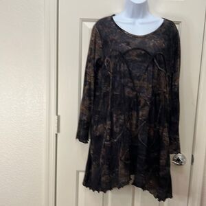 Dunia Large Distinctive Handcrafted Womans Comfort Top Luxurious Unique Soft New